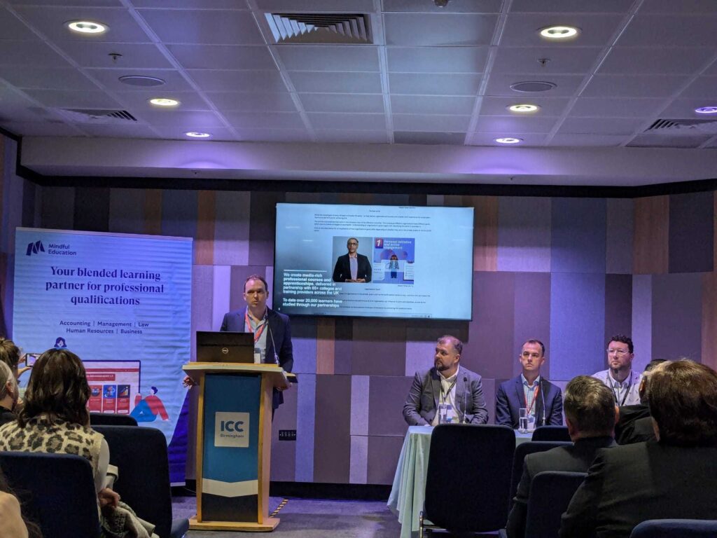 Mindful Education's director, alongside a panel of professionals within the Further Education industry, discussing how our courses and apprenticeships increase accessibility for learners.